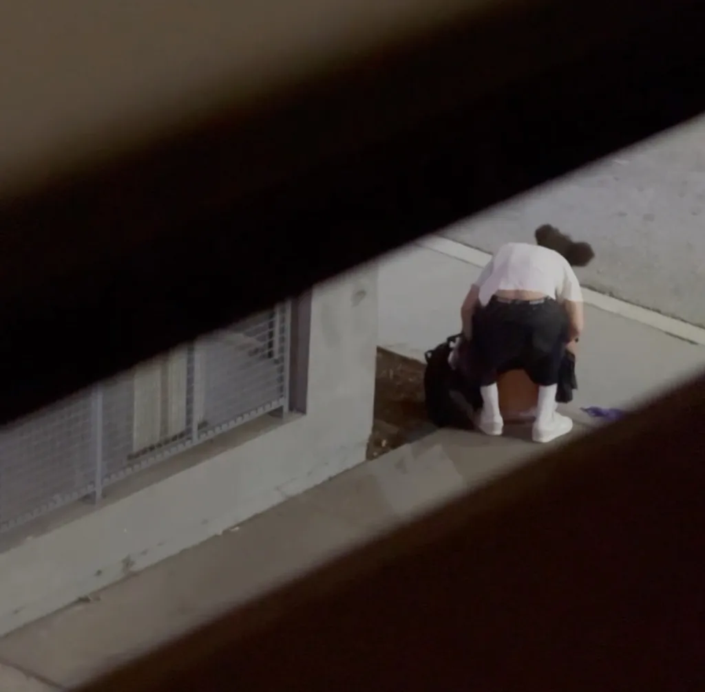 Witness video depicting an attempted sexual assault.