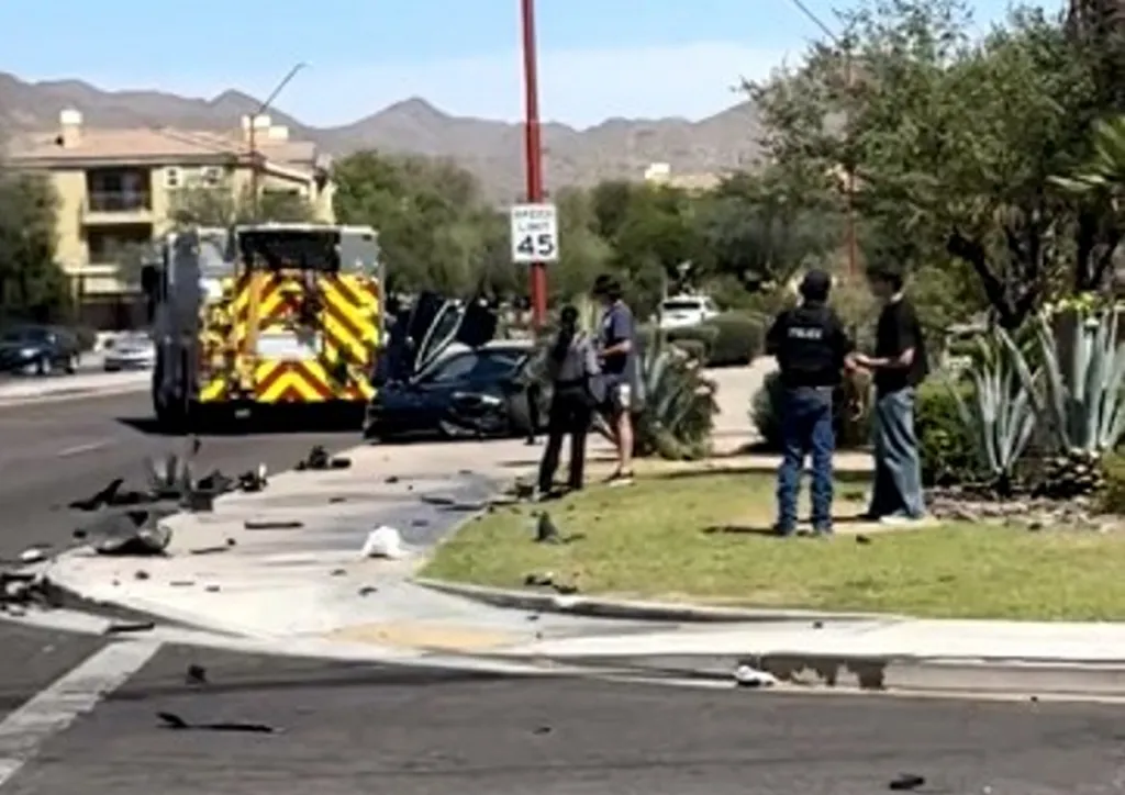 Bauer, 35, was not injured in the crash.