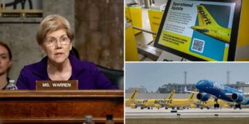 Elizabeth Warren blasted for cheering blocking of merger that might have saved Spirit Airlines