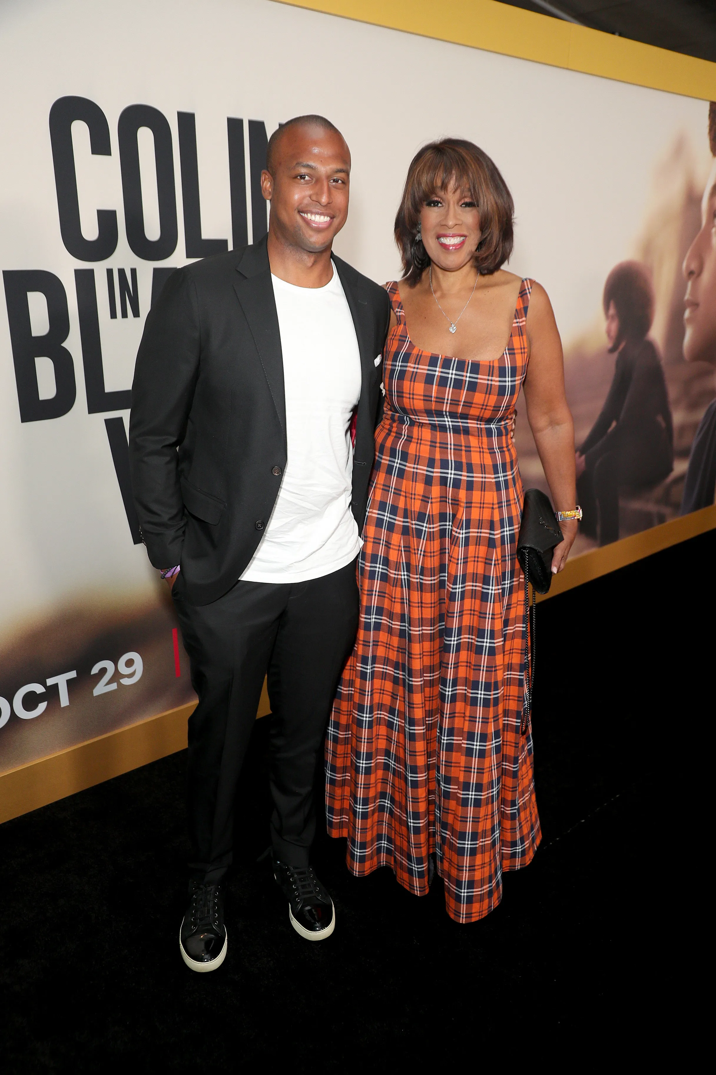 William Bumpus Jr. and Gayle King attending the Netflix 