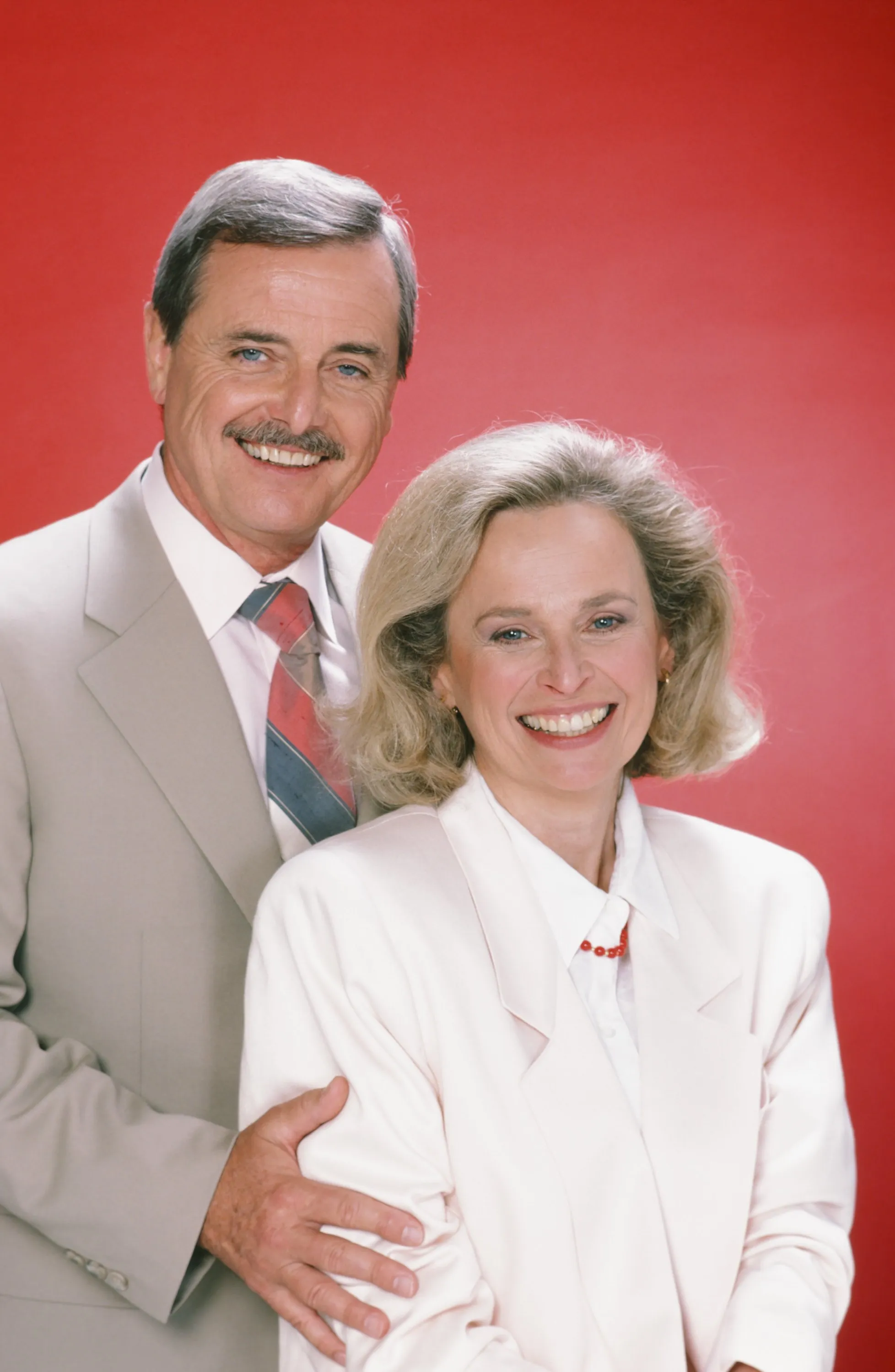 William Daniels as Dr. Mark Craig and Bonnie Bartlett as Ellen Craig from the TV show *St. Elsewhere*.