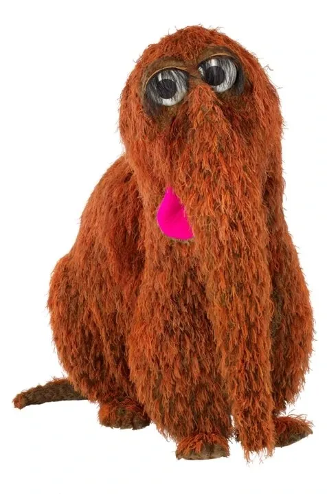 Mr. Snuffleupagus puppet.