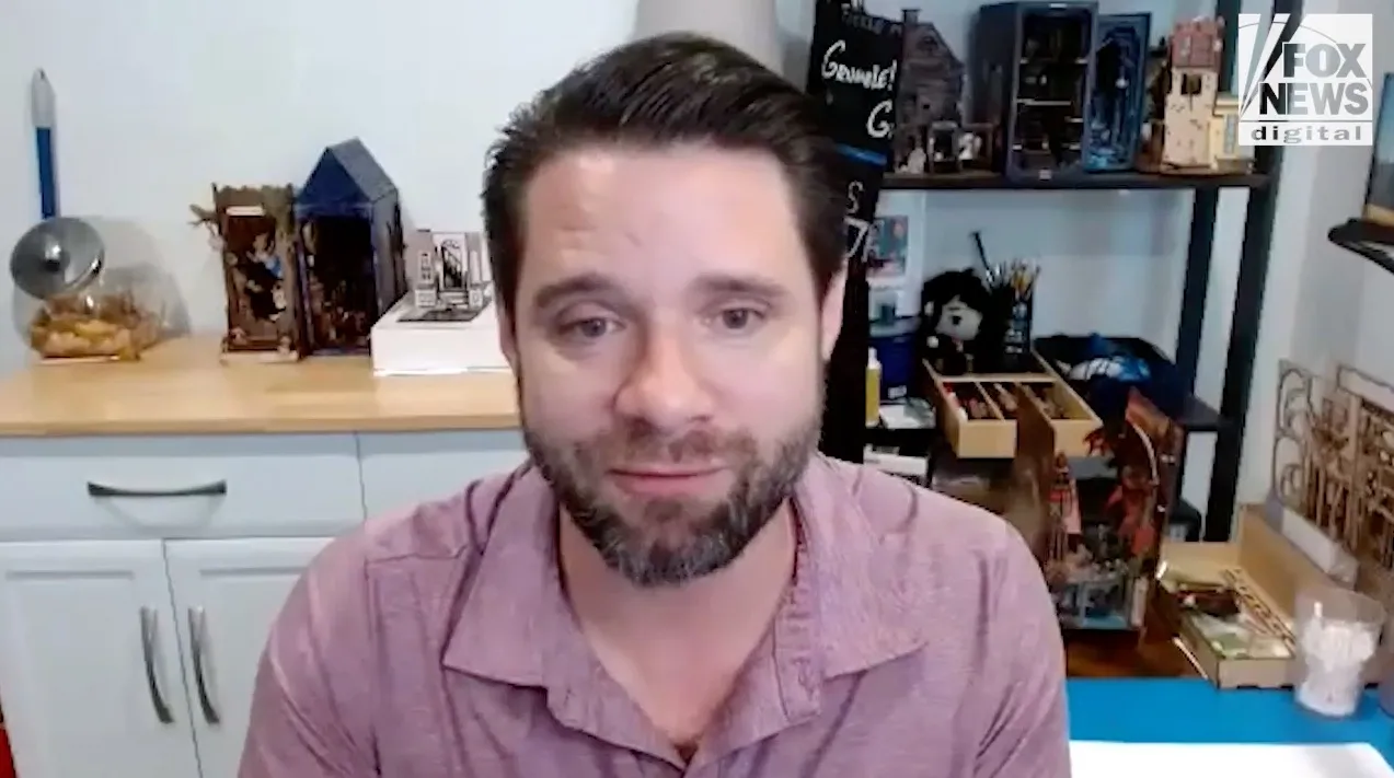 Actor Danny Pintauro speaks to the camera in a video clip from Fox News.