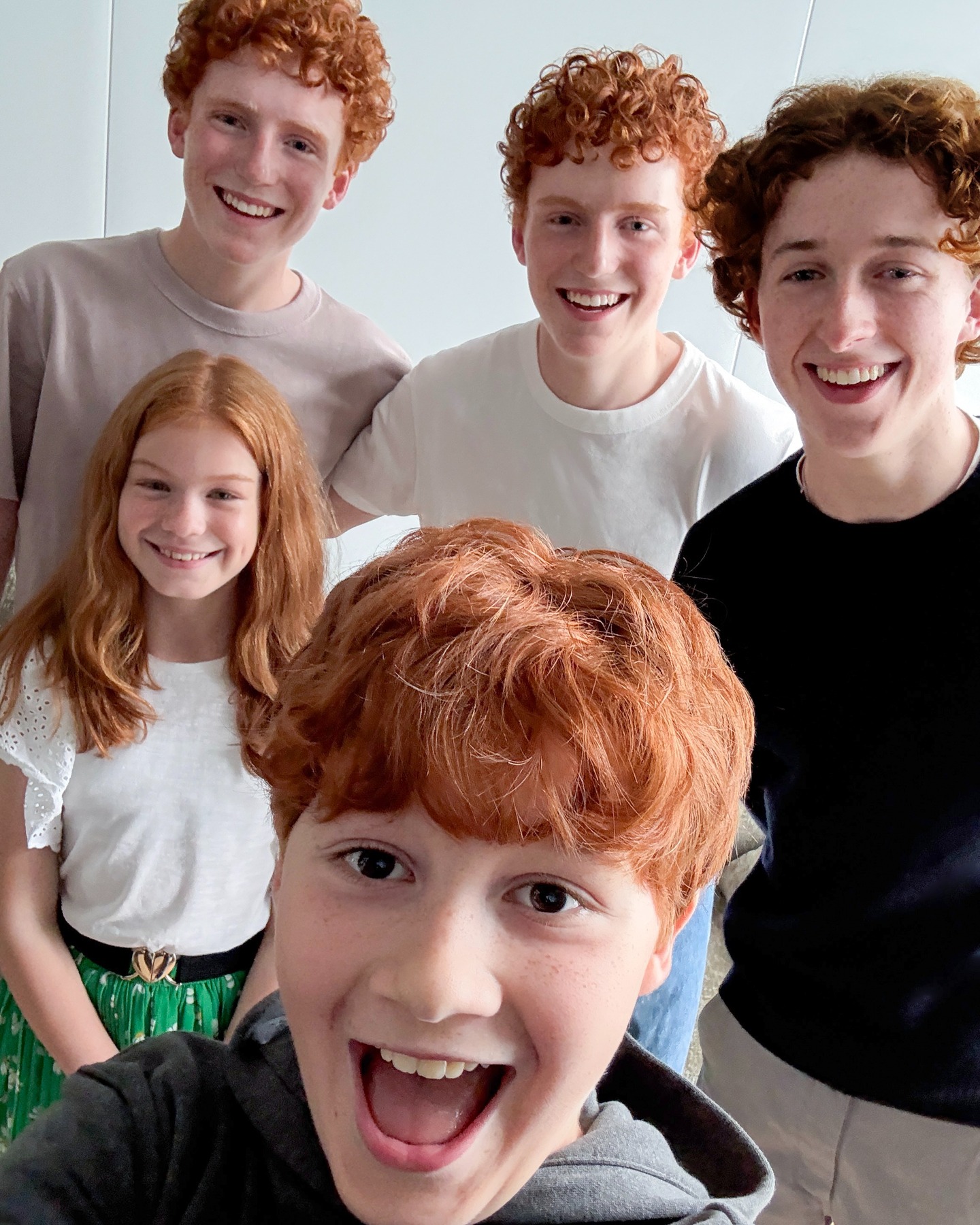 The actors playing the Weasley siblings