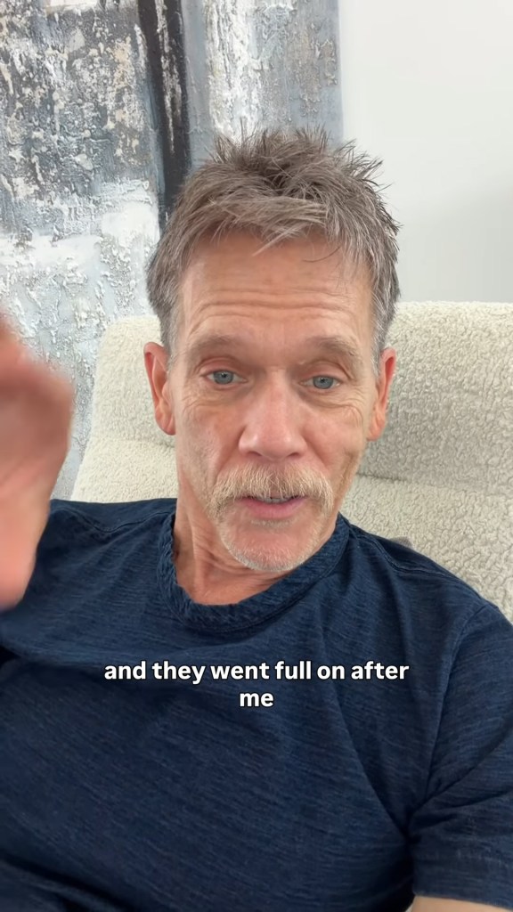 Kevin Bacon speaks about being attacked by a swarm of bees.