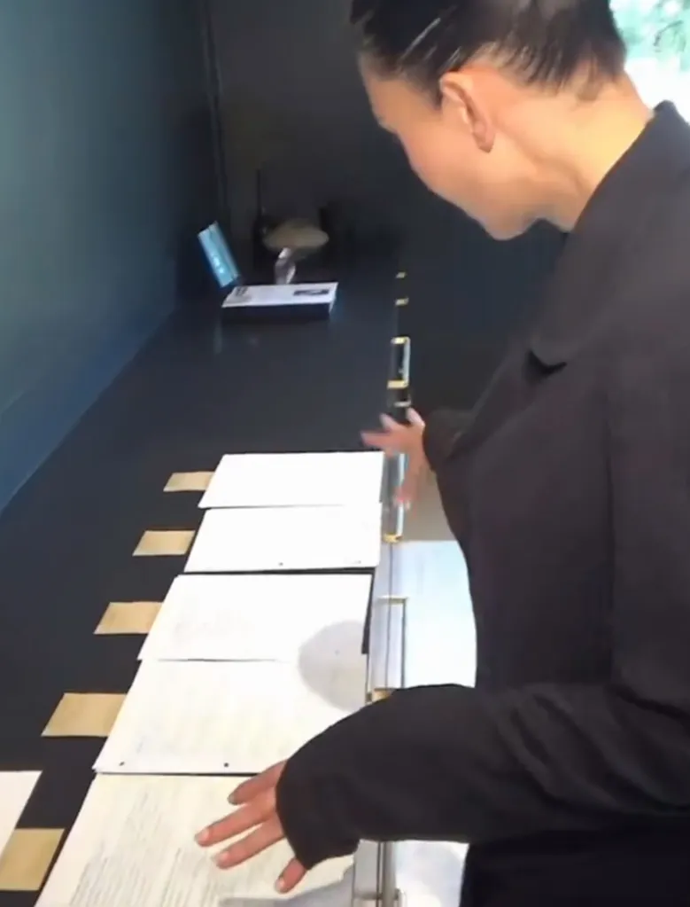 Kim Kardashian studying for the bar exam.