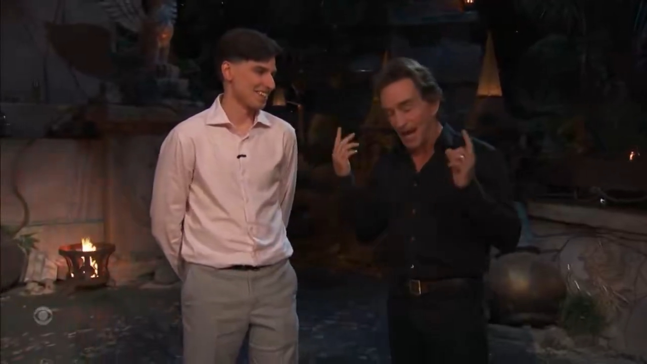 Rizo Velovic and Jeff Probst during the 