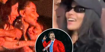 Zoë Kravitz puts engagement ring on display while dancing at fiancé Harry Styles’ Amsterdam concert
