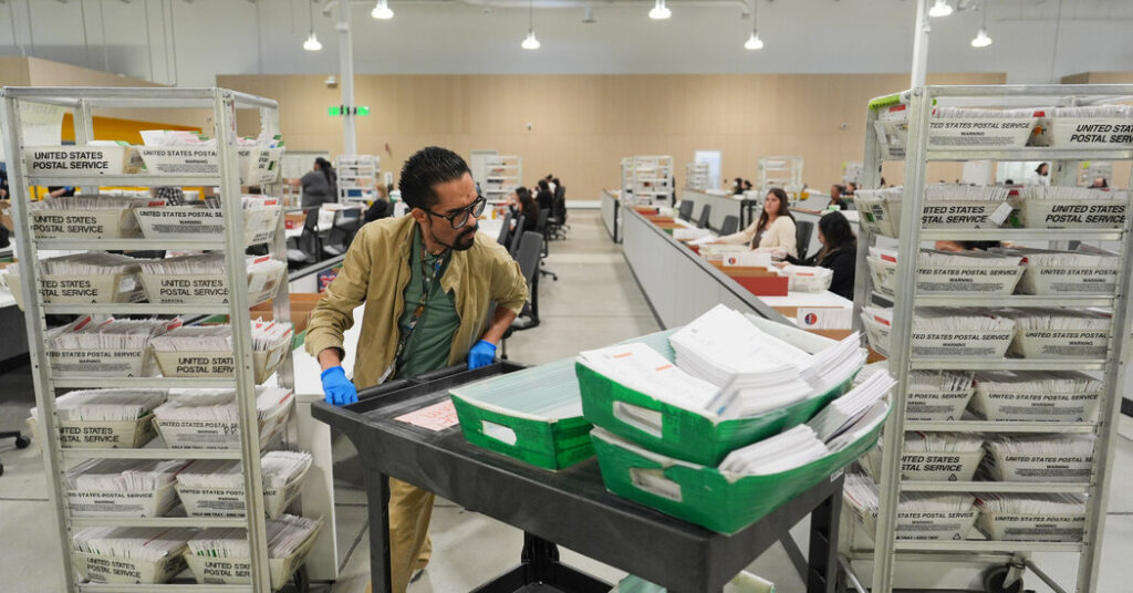 Deluged With Mail Ballots, California Takes Its Time Counting Votes Again