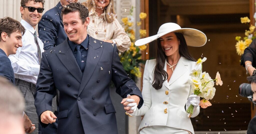 Dua Lipa and Callum Turner Bring Vintage Glamour to Their London Nuptials