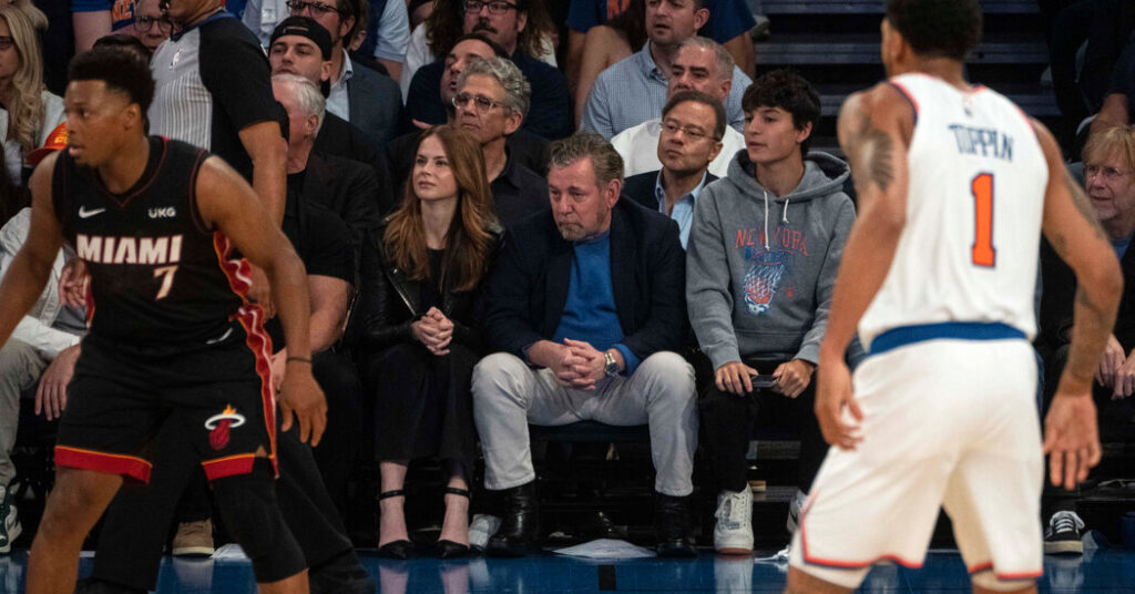 For the Knicks’ Owner, a Title Might Finally Stop Some Boos