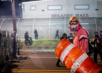See the Clashes Between ICE and Protesters at Delaney Hall