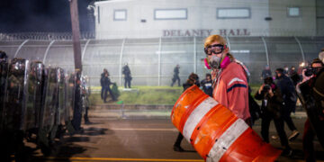 See the Clashes Between ICE and Protesters at Delaney Hall