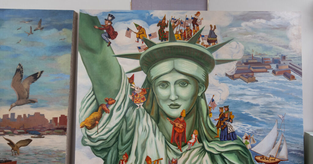 Saving Alice’s Adventures in New York. Her Mural Traveled a Rabbit Hole Too.