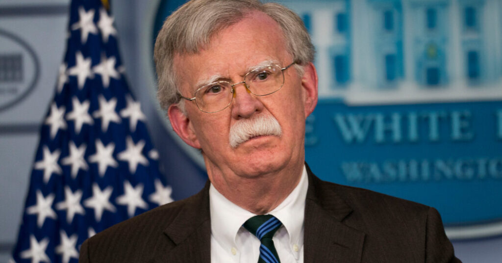 John Bolton Reaches Deal to Plead Guilty Over Classified Information