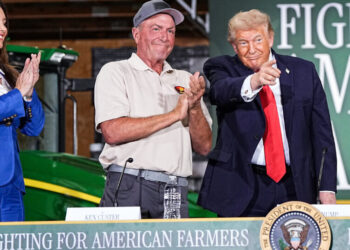 Trump Greets Farmers in Wisconsin, but Says He Could Be Home Watching TV