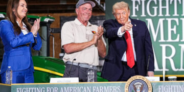 Trump Greets Farmers in Wisconsin, but Says He Could Be Home Watching TV
