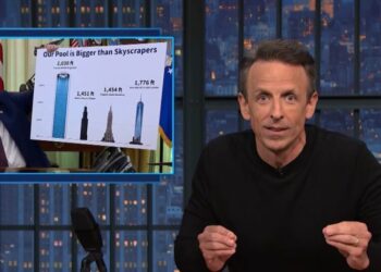 Late Night Sizes Up Trump’s Reflecting-Pool Ambitions