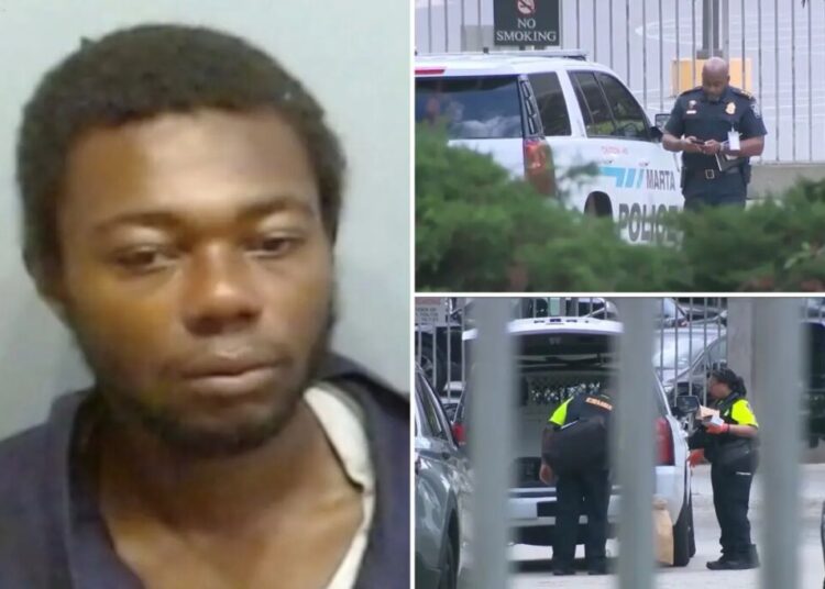 Atlanta train passenger was stabbed 20 times after homeless thug slit her throat in random attack on MARTA