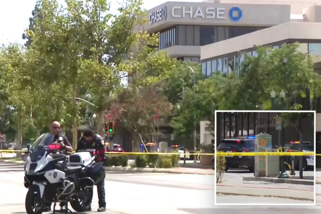 Bakersfield bank robber with bombs strapped to his body holds hostage as cops swarm