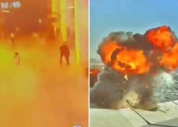 Dramatic footage shows Iranian drone’s deadly strike on Kuwait airport