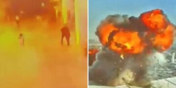 Dramatic footage shows Iranian drone’s deadly strike on Kuwait airport