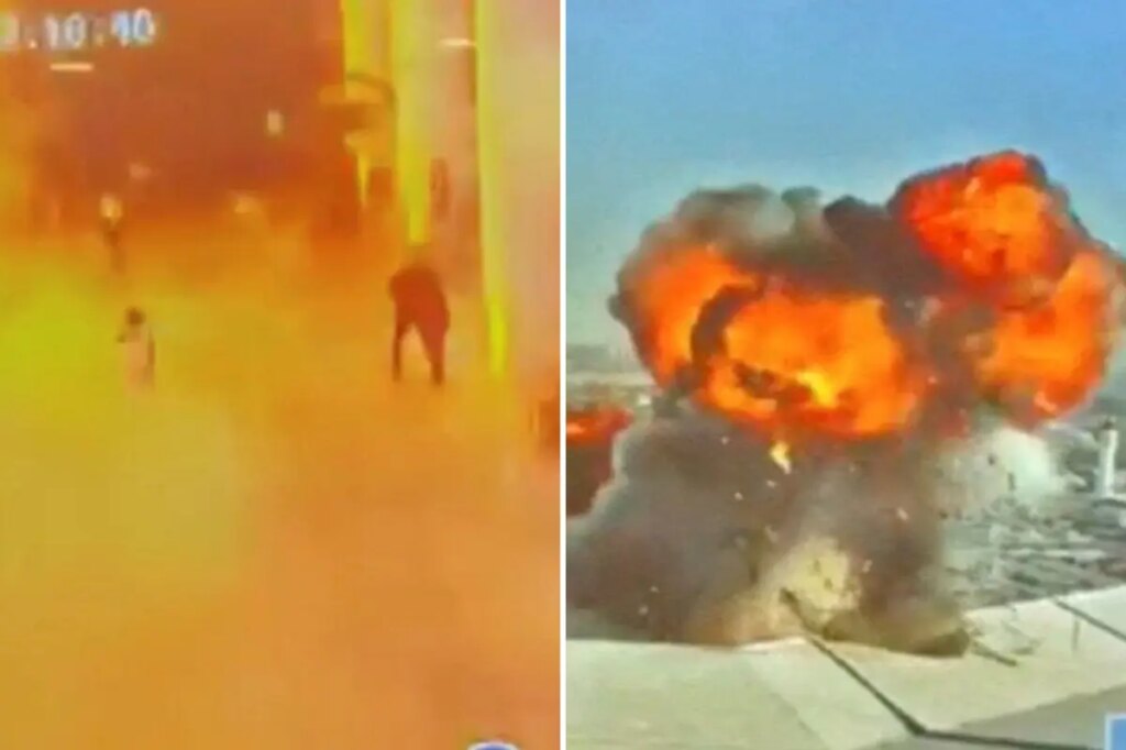 Dramatic footage shows Iranian drone’s deadly strike on Kuwait airport