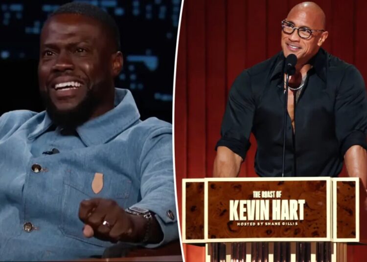 Kevin Hart admits Dwayne ‘The Rock’ Johnson’s joke caught him ‘off guard’ during ‘brutal’ roast