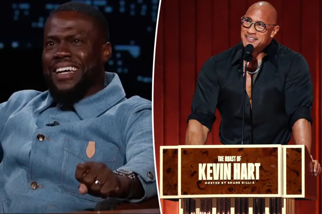 Kevin Hart admits Dwayne ‘The Rock’ Johnson’s joke caught him ‘off guard’ during ‘brutal’ roast