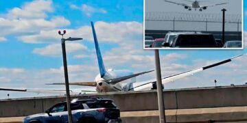 Copilot of United Airlines jet that hit light pole at Newark Airport realized too late plane was low: report