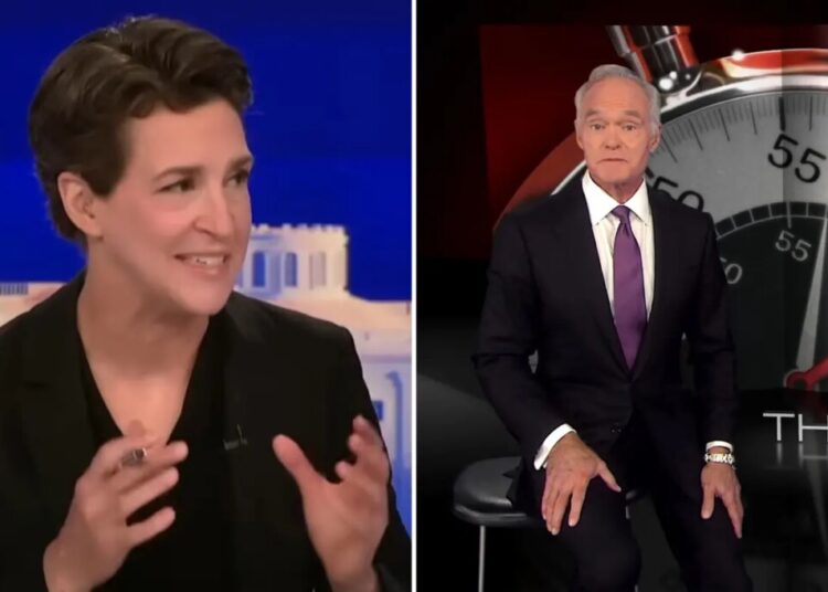 Rachel Maddow invites fired CBS correspondent Scott Pelley to join her network after ‘60 Minutes’ exit