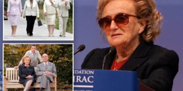 Bernadette Chirac, France’s former first lady who weathered husband’s notorious infidelities dies at 93