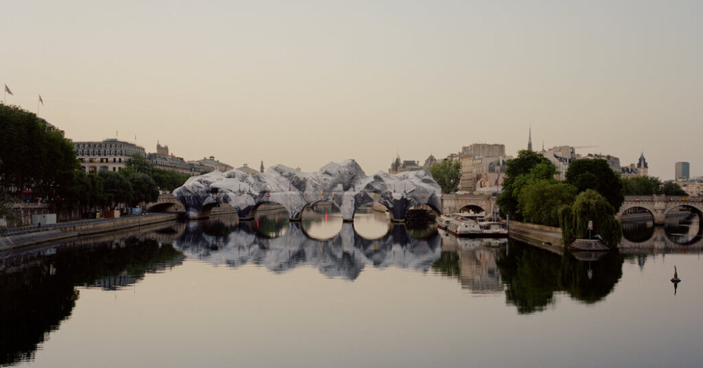 Conjuring a Mountainous Illusion Out of the Oldest Bridge in Paris