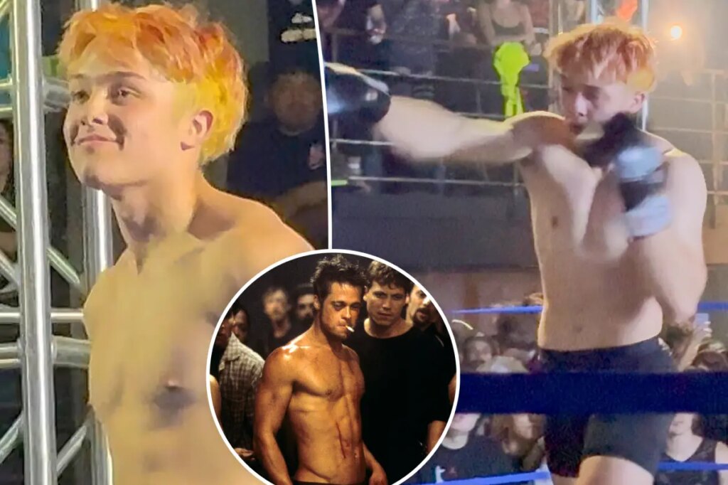 Knox Jolie-Pitt, 17, channels dad Brad Pitt’s ‘Fight Club’ energy in Muay Thai showdown