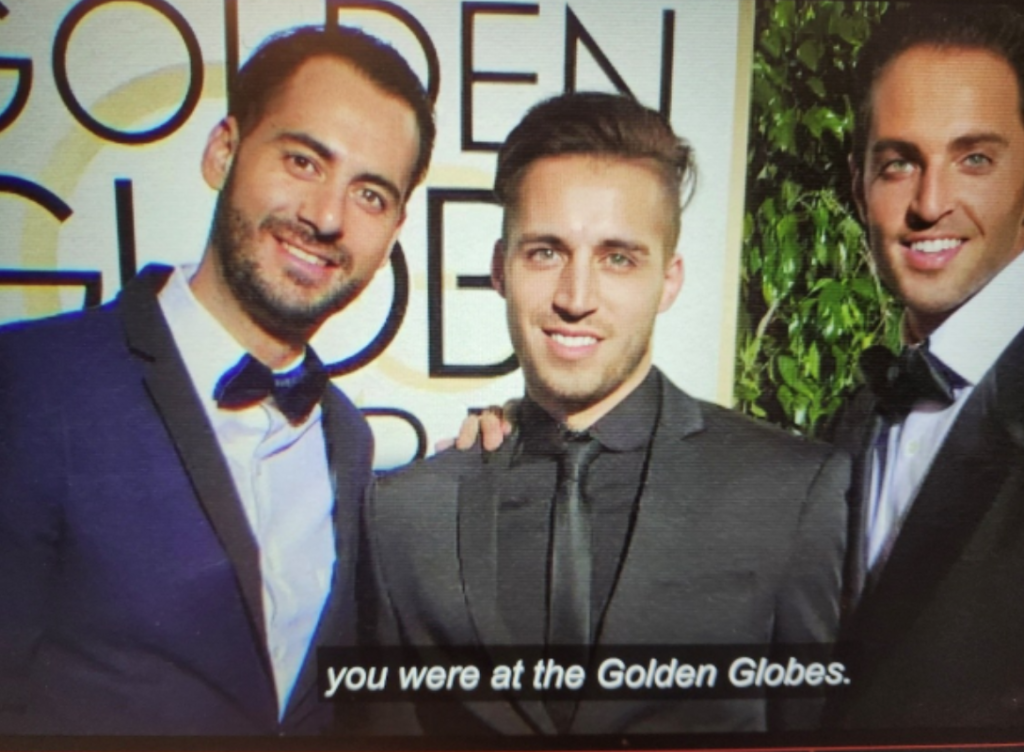 Julio Hallivis and Zachary Horwitz at the Golden Globes.