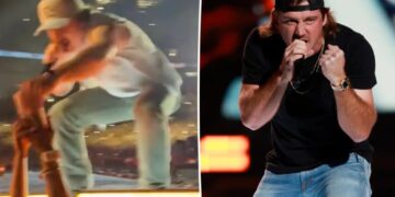 Morgan Wallen caught on video ripping phone out of security guard’s hand, flinging it across stage