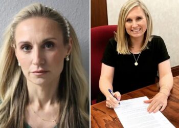 Poker-faced ex-mayor Misty Roberts shuns press, awaits fate for sex with son’s teen pal at boozy bash
