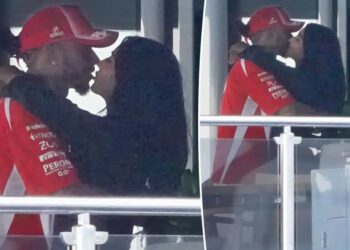 Kim Kardashian and Lewis Hamilton sneak in a makeout session during Monaco Grand Prix