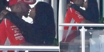 Kim Kardashian and Lewis Hamilton sneak in a makeout session during Monaco Grand Prix