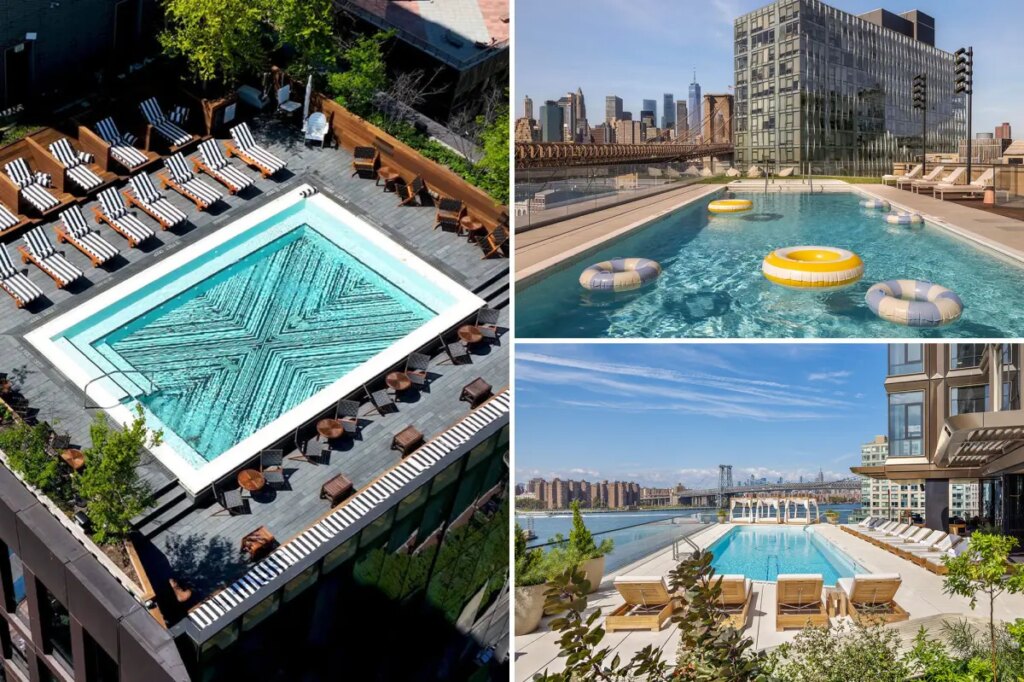 Bigger and better pools are coming to luxury NYC rentals — luring tenants with resort-style hangouts