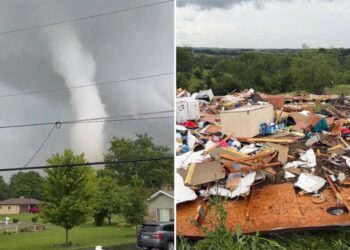 Tornadoes pummel communities outside Chicago, tearing up homes and toppling power poles