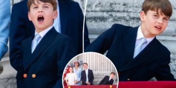 Prince Louis steals the show yet again with cheeky Trooping the Colour antics