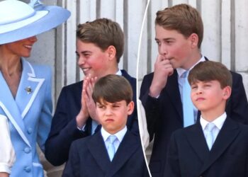 Prince George fights off sneeze during national anthem, cracks up with mom Kate Middleton