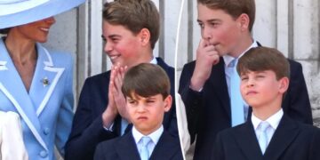 Prince George fights off sneeze during national anthem, cracks up with mom Kate Middleton
