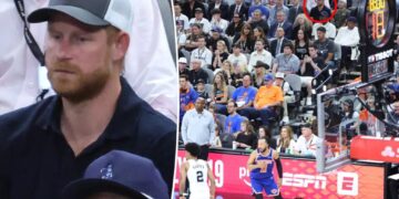 Prince Harry relegated to 8th row at Knicks vs. Spurs game — while celebs sit courtside