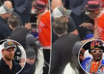 Spike Lee denies Prince Harry’s handshake in awkward Knicks vs. Spurs game interaction
