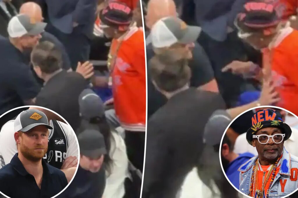 Spike Lee denies Prince Harry’s handshake in awkward Knicks vs. Spurs game interaction