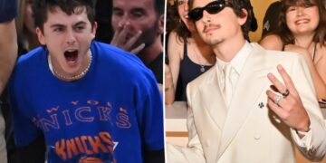 Timothée Chalamet shades the Oscars while celebrating Knicks’ historic NBA championship