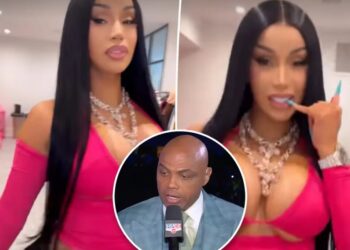 Cardi B celebrates Knicks’ win in racy new getup after viral Charles Barkley comment