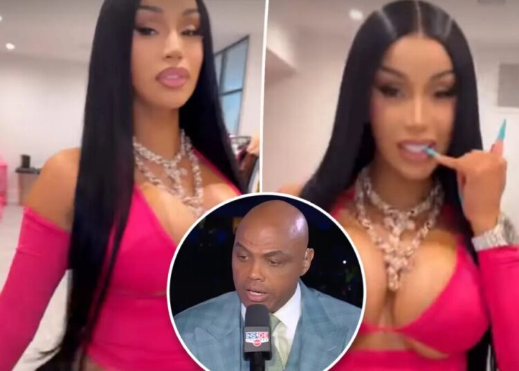 Cardi B celebrates Knicks’ win in racy new getup after viral Charles Barkley comment